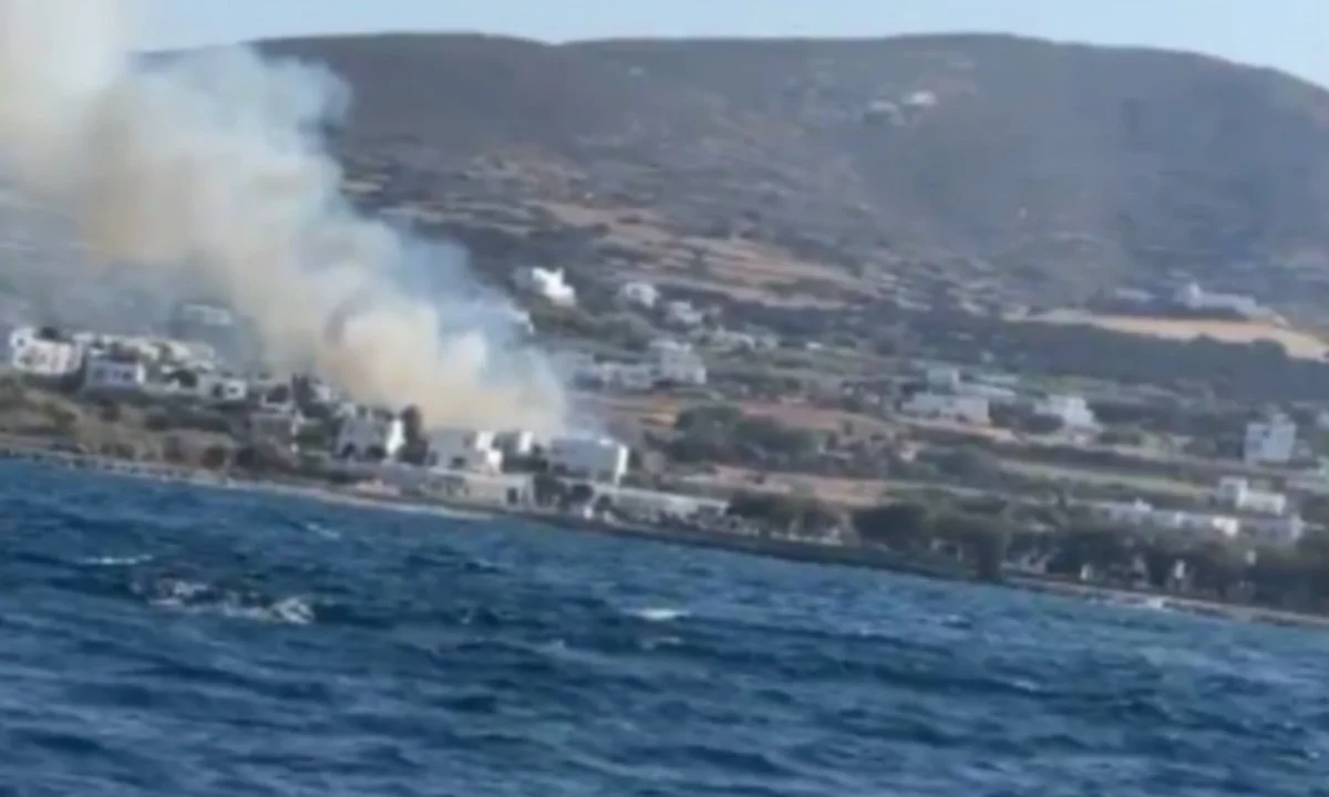 Φωτιά - Πάρος: Κοντά στη Νάουσα οι φλόγες - Απειλούνται σπίτια