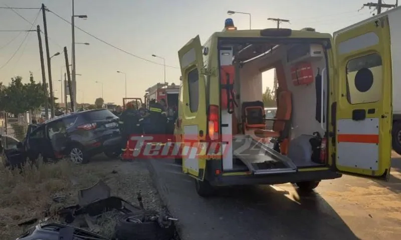 Τροχαίο σοκ στην Πατρών Πύργου: Video που κόβει την ανάσα