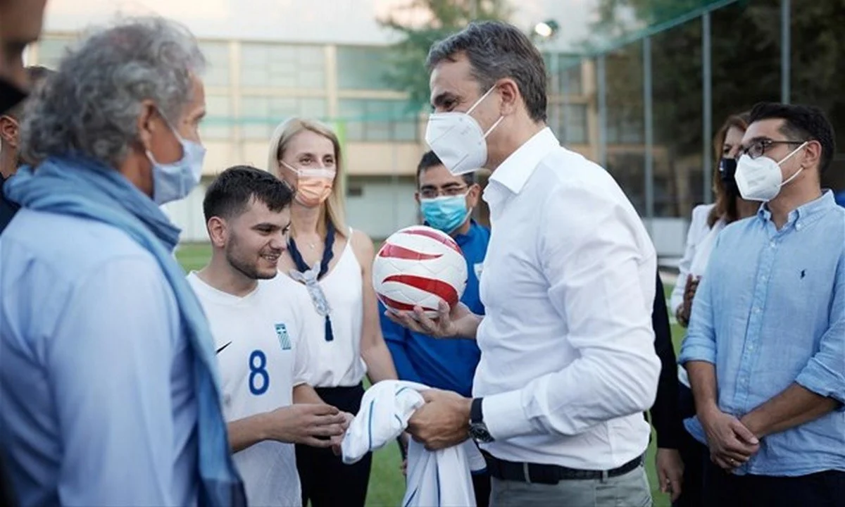 ΔΕΘ 2021 - Κυριακός Μητσοτάκης: Απίστευτη ατάκα στην Εθνική Ομάδα Ποδοσφαίρου Τυφλών