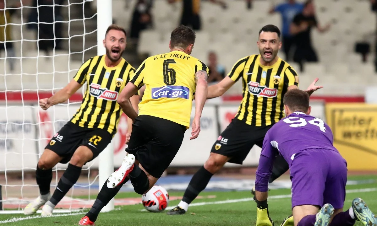 ΑΕΚ-Ιωνικός: Ανοιξε το σκορ ο Λε Ταλέκ για το 1-0 (vid)