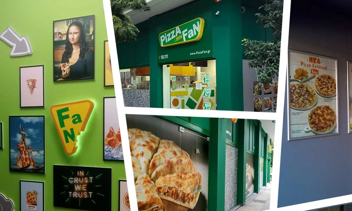 PIZZA FAN REBRANDING. NEA EIKONA NEA EMΠEIΡΙΑ