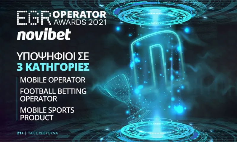 Novibet: Τρεις Υποψηφιότητες στα EGR Operator Awards 2021
