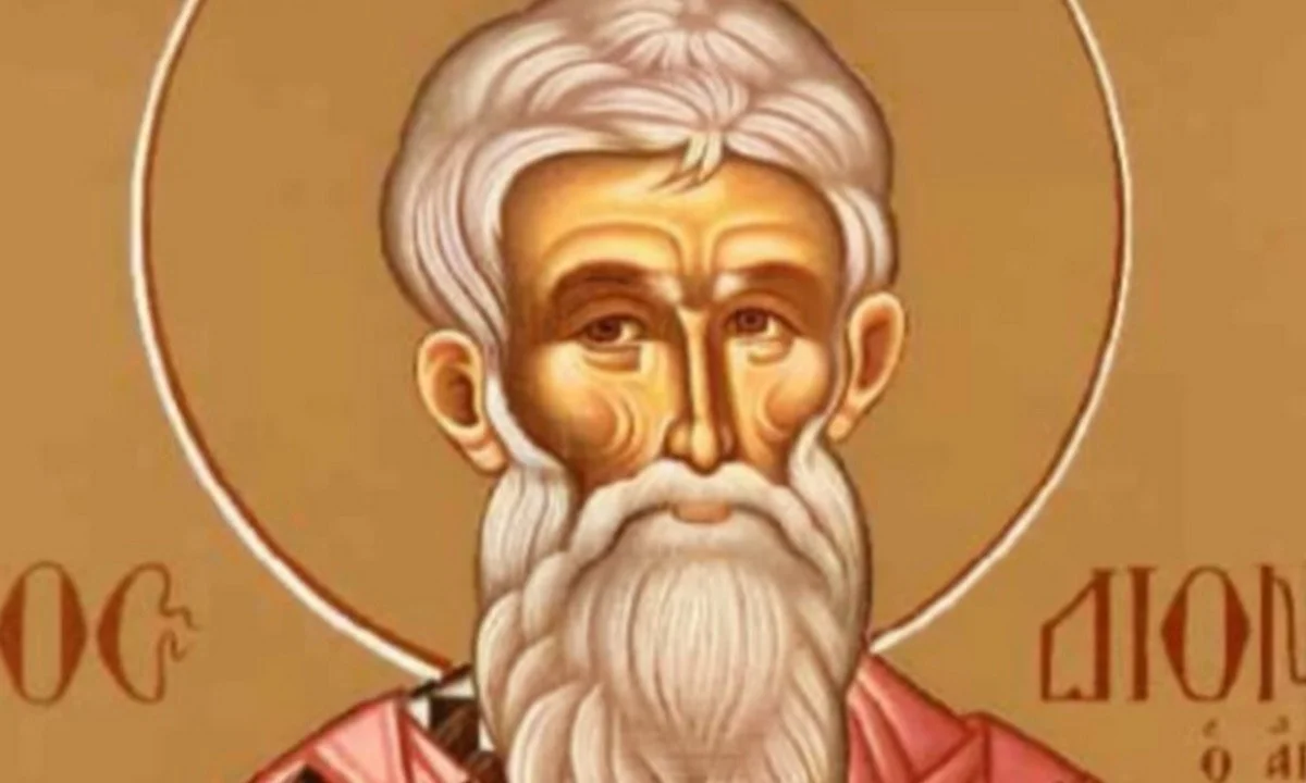 Εορτολόγιο Κυριακή 3 Οκτωβρίου: Ο Άγιος Διονύσιος καταγόταν από την πόλη των Αθηνών. Έζησε και μαρτύρησε τα χρόνια που αυτοκράτορας ήταν ο Δομετιανός. Διακρίθηκε για τη φιλοσοφική του κατάρτιση κα τη βαθιά του καλλιέργεια.