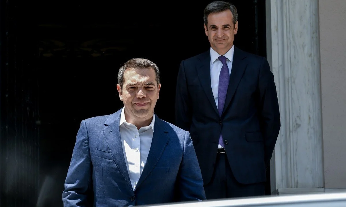 Κυριάκος Μητσοτάκης και Αλέξης Τσίπρας φρεγάτες Belharra