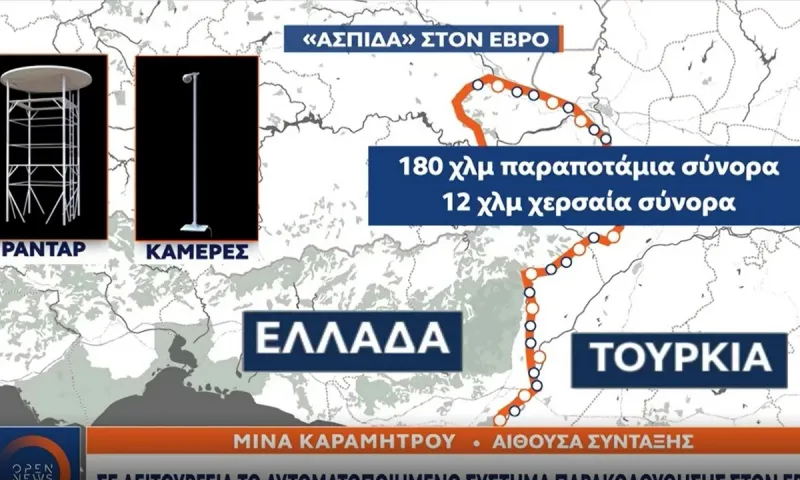 Ελληνοτουρκικά: Απροσπέλαστος ο Έβρος - Το νέο σύστημα φρούρησης του φράχτη