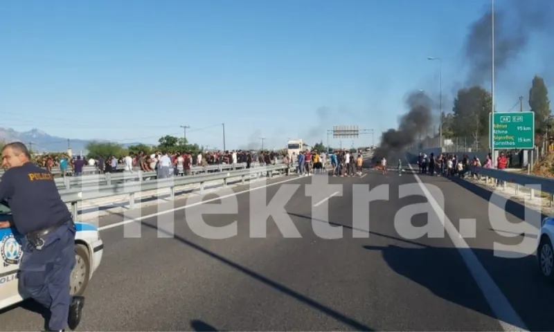 «Έμφραγμα» στην Εθνική Αθηνών - Πατρών από εξαγριωμένους Ρομά: Έρμαιο της ανομίας η χώρα!