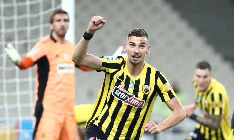 ΑΕΚ-Αρης: Ο Μήτογλου έσωσε το 0-1 και έκανε το 1-0! (vid)
