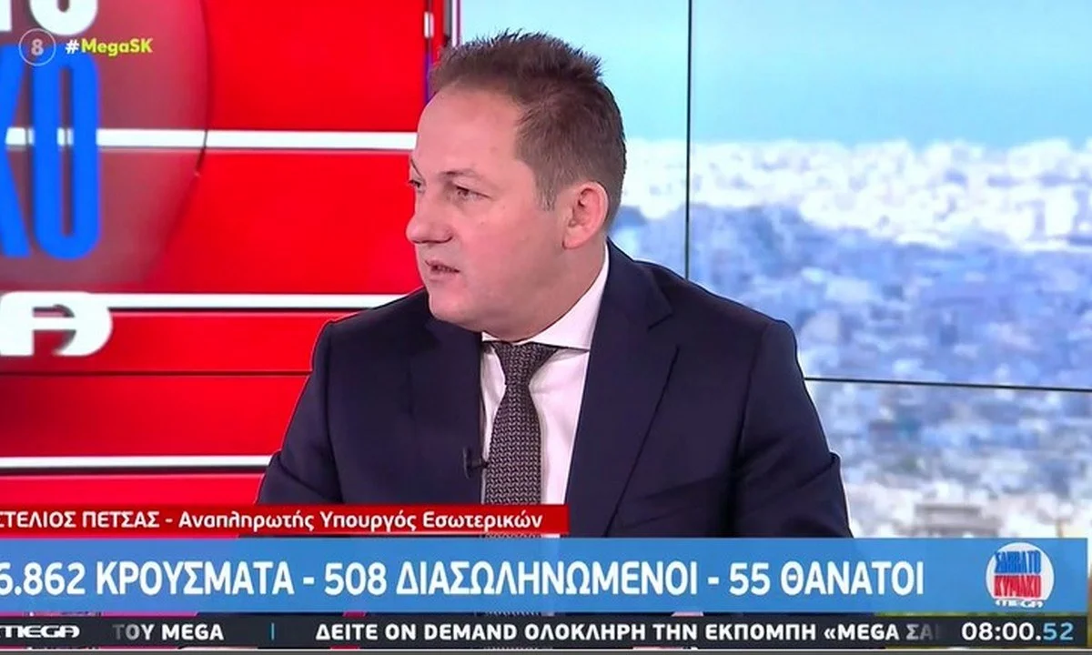 Ο αναπληρωτής υπουργός Εσωτερικών, Στέλιος Πέτσας, αποκάλυψε στο Mega, τι σκέφτεται η κυβέρνηση για τα Χριστούγεννα.