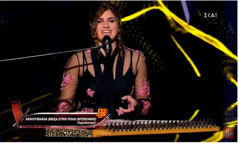 The Voice: «Χτύπησε» ξανά με το «κανονάκι» της και με «Χανουμάκι»!