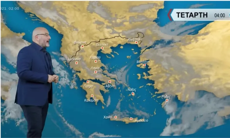 Καιρός Αρναούτογλου: Νεφώσεις με τοπικές βροχές την Τετάρτη (17/11)