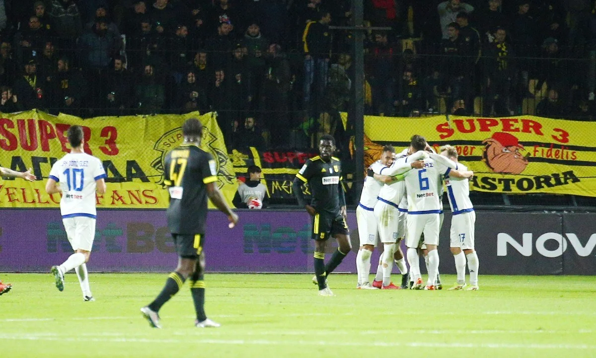 Άρης-ΠΑΣ Γιάννινα: Στο 35ο λεπτό της αναμέτρησης της 10ης αγωνιστικής της Super League, ο Μιλιντσεάνου διπλασιάζει τα τέρματα των Ιωαννίνων. 
