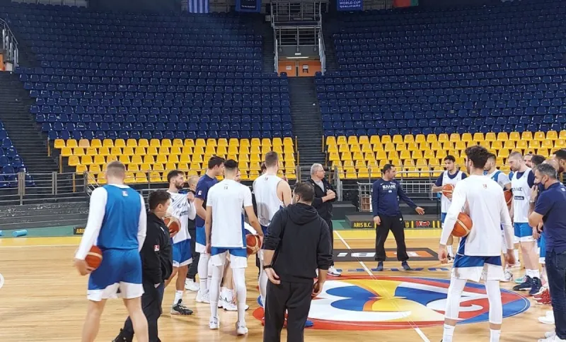 Εθνική ομάδα: Προπονήθηκε στη Θεσσαλονίκη