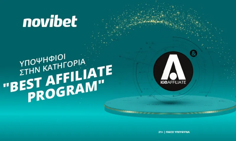 Novibet: Λαμπερή Υποψηφιότητα στα iGB Affiliate Awards 2022