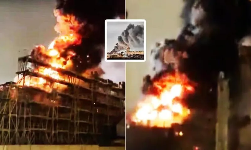 Ρωσία: Φωτιά μυστήριο στο στελθ πολεμικό πλοίο του Πούτιν με τους υπερπυραύλους