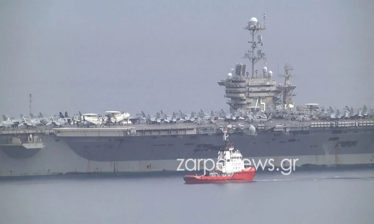 Ελληνοτουρκικά: «Βράζει» ο Ερντογάν με την παρουσία του θηριώδους αεροπλανοφόρου «Harry S. Truman» στη Σούδα