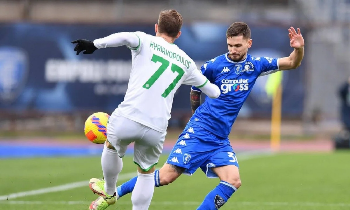 Γιώργος Κυριακόπουλος, στο ματς της Σασουόλο στο Έμπολι