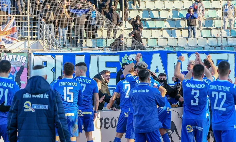 Νίκη Βόλου - Ολυμπιακός Βόλου 1-0: Η πόλη «βάφτηκε» μπλε!