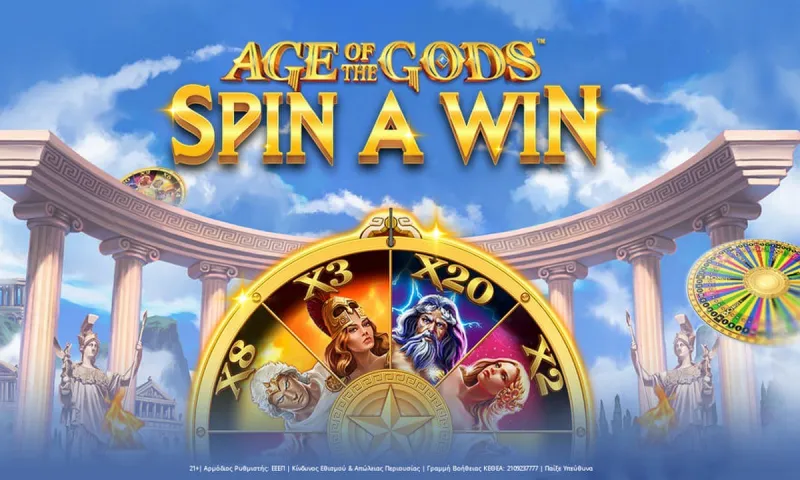 Age of Gods Spin A Win: Το βουνό των… θεών στο live casino της Novibet!