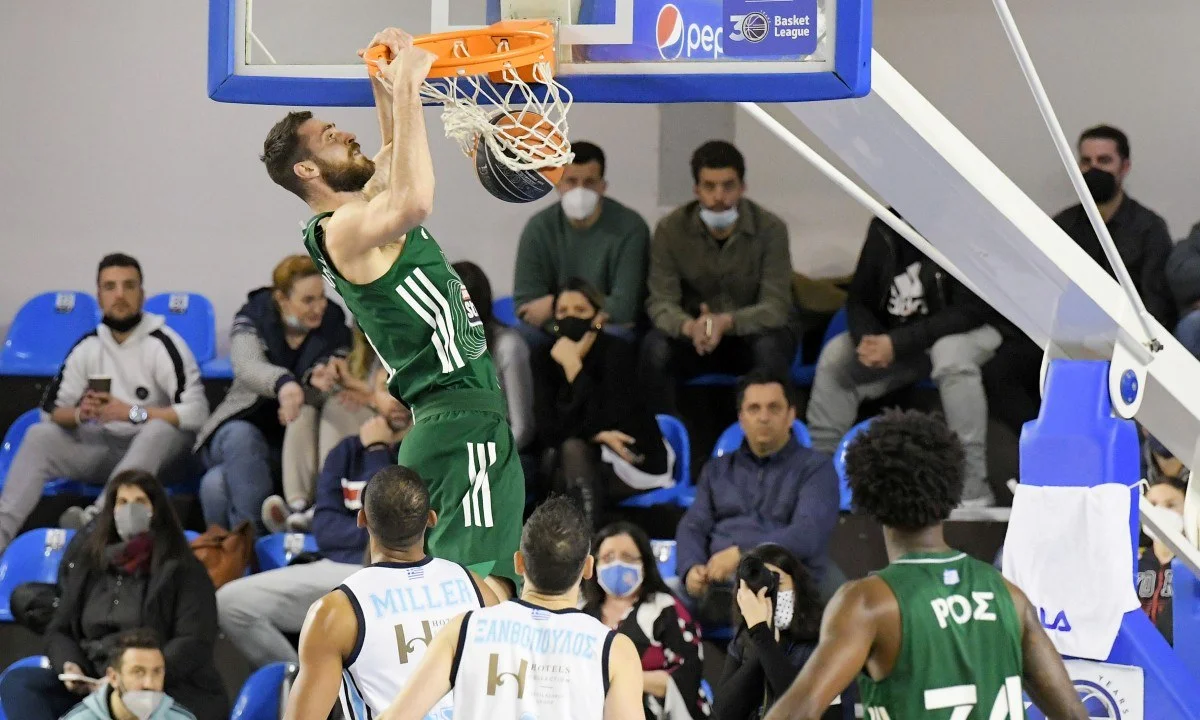 Κολοσσός - Παναθηναϊκός 64-88: Στις αρχές της 3ης περιόδου ο Παναθηναϊκός βρέθηκε στο -9, όμως με επιμέρους 9-47 «καθάρισε» το ματς.
