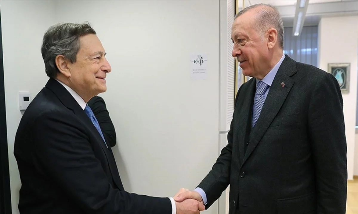Ο Ρετζέπ Ταγίπ Ερντογάν τα είπε με τον Μάριο Ντράγκι στις Βρυξέλλες