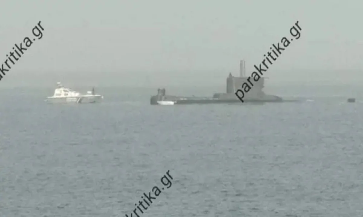 Αυτό είναι το ελληνικό υποβρύχιο που αναδύθηκε ξαφνικά στην Κρήτη - O απίστευτος λόγος