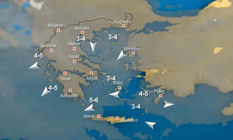 Αρναούτογλου καιρός: Συννεφιά στη χώρα και μικρή πτώση της θερμοκρασίας στα βόρεια για τη Δευτέρα 4/4