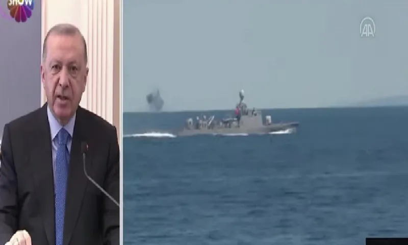 Τουρκία: Ζωντανή σύνδεση Ερντογάν με αποβατικά σε τουρκική πολεμική άσκηση - Μήνυμα εισβολής;