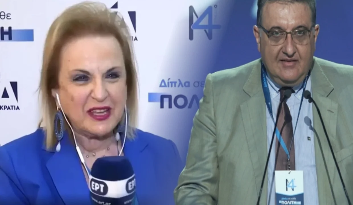 Η Ματίνα Παγώνη έκανε ενημέρωση για τον κορονοϊό σε «live» σύνδεση από το συνέδριο της ΝΔ, και ο Αθανάσιος Εξαδάκτυλος έκανε «προεκλογική» ομιλία!