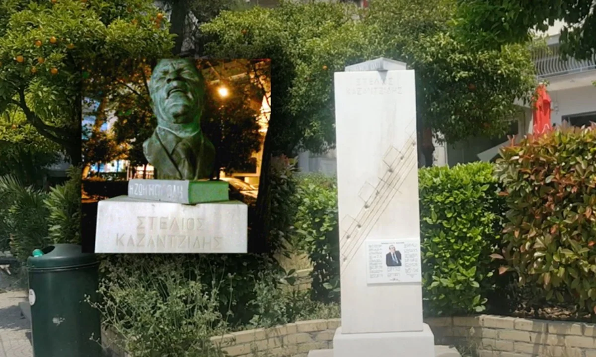 Ντροπή για τον πολιτισμό μας. Άγνωστοι έκλεψαν την προτομή του αείμνηστου τραγουδιστή, εκτιμώντας το βάρος της σε... χαλκό.