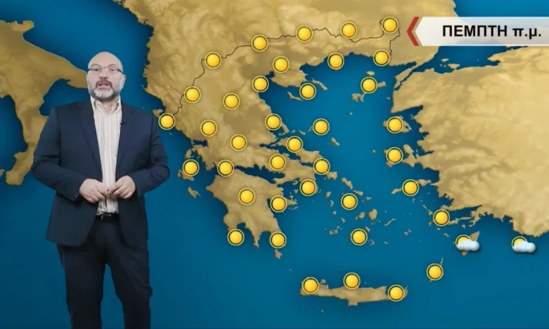 Αρναούτογλου καιρός: Ενισχυμένοι βοριάδες στο Αιγαίο - Μεμονωμένα φαινόμενα στα δυτικά για την Πέμπτη (30/6)