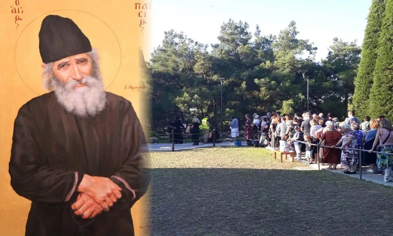 Άγιος Παΐσιος: Κόντρα στην αντιχριστιανική πλύση εγκεφάλου, πλήθη κόσμου συρρέουν να λάβουν την ευλογία του Αγίου