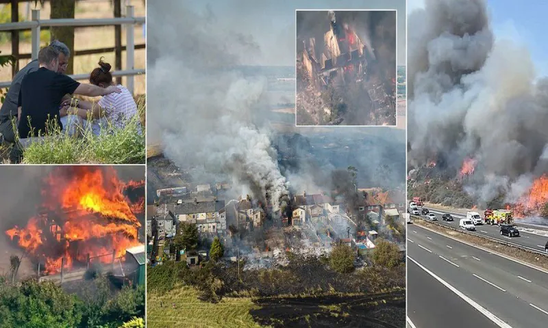 Φωτιά και στο Ηνωμένο Βασίλειο - Ο καύσωνας είναι αμείλικτος