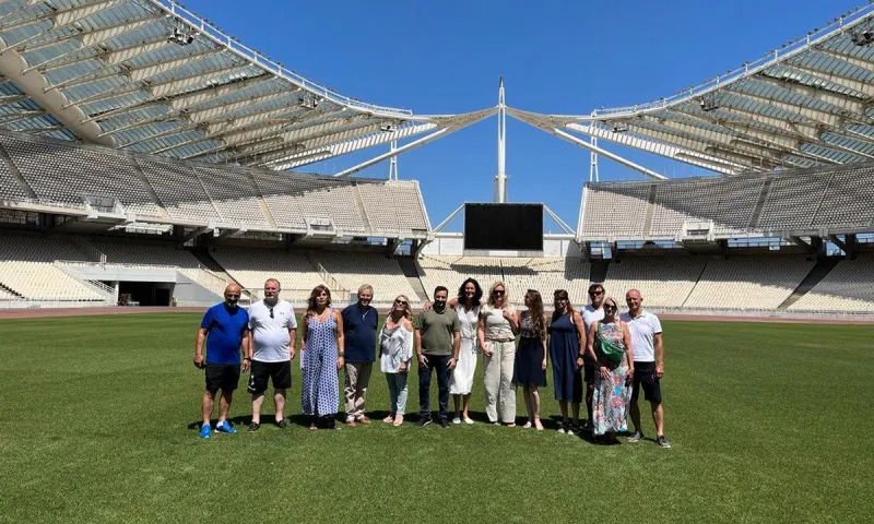 ΟΑΚΑ: Το επισκέφθηκε η ολυμπιονίκης και παγκόσμια πρωταθλήτρια Σάρκα Κασπάρκοβα