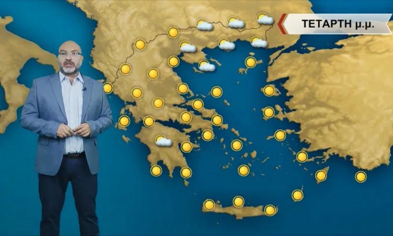 Καιρός: Αίθριος για την Τετάρτη χωρίς αλλαγές σύμφωνα με τον Αρναούτογλου