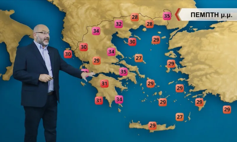 Καιρός: Ο Αρναούτογλου προειδοποιεί για θερμό τριήμερο - Αγγίζει τους 35 βαθμούς η θερμοκρασία