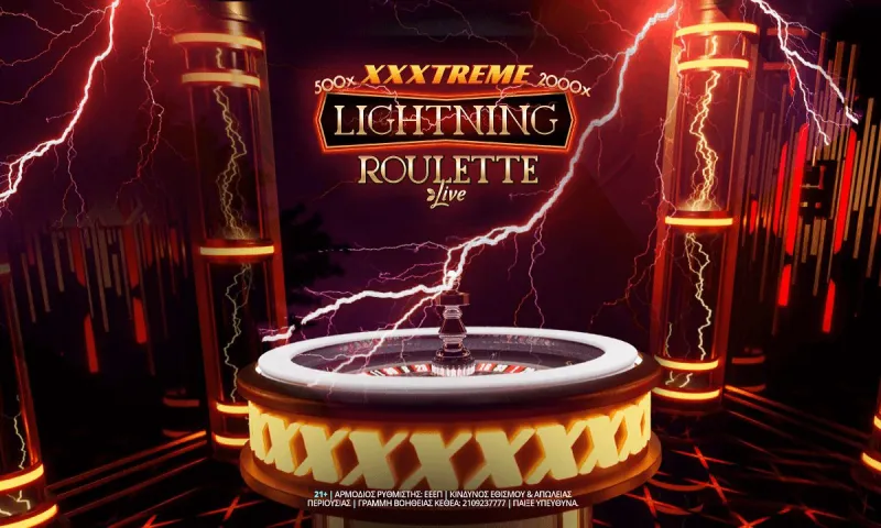 XXXtreme Lightning Roulette Live: Εντυπωσιακή ρουλέτα στη Novibet
