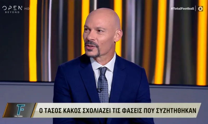 Ο Τάσος Κάκος κάνει λόγο για κόκκινη στον Εμβιλά και πέναλτι πάνω στον Μάνταλο για την ΑΕΚ (vid)