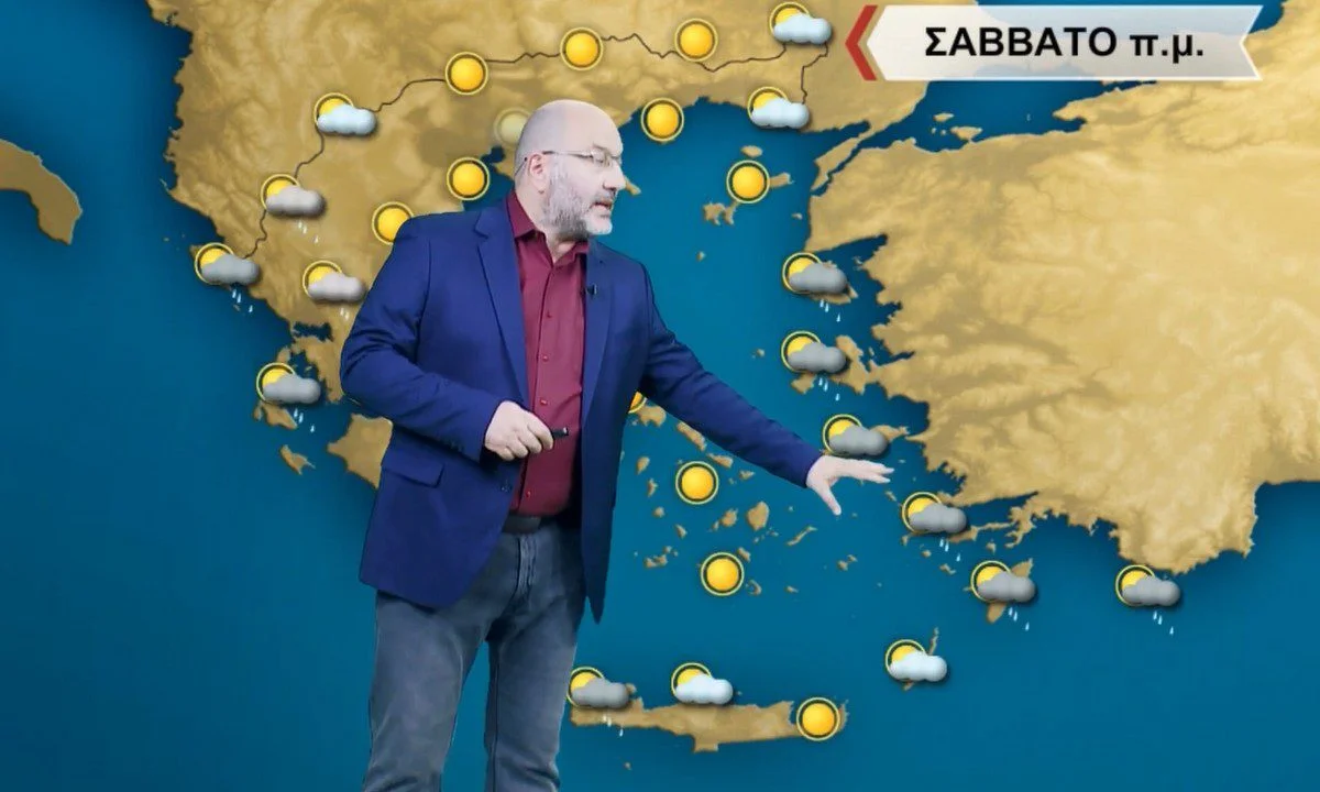 Καιρός: Παραμένουν οι βροχές στα δυτικά σύμφωνα με τον Αρναούτογλου - Ασυνήθιστα υψηλές οι θερμοκρασίες