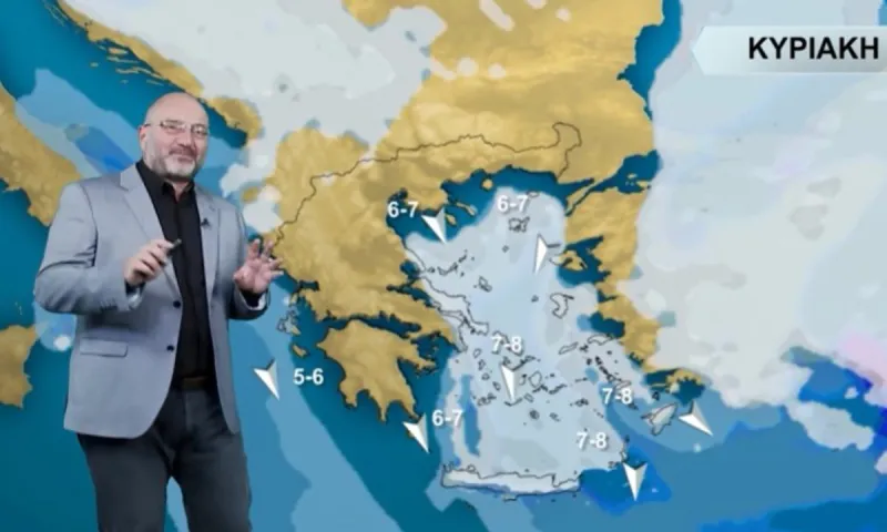 Ο καιρός που θα έχουμε την πρώτη μέρα του 2023 (1/1) από τον Σάκη Αρναούτογλου