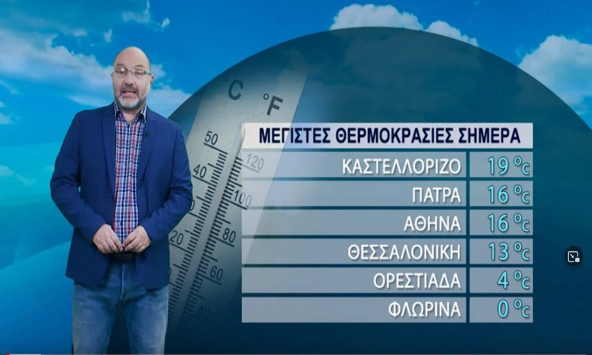 Καιρός: Ζέστη με ομίχλες την Τετάρτη (4/1) σύμφωνα με τον Αρναούτογλου – Πόσο θα φτάσει η θερμοκρασία