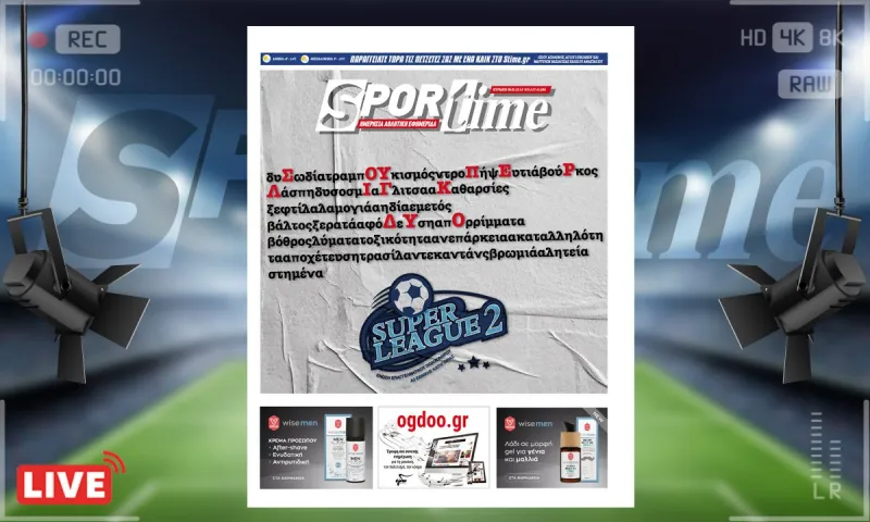 e-Sportime (8/1): Κατέβασε την ηλεκτρονική εφημερίδα - Ή αλλιώς Super League 2