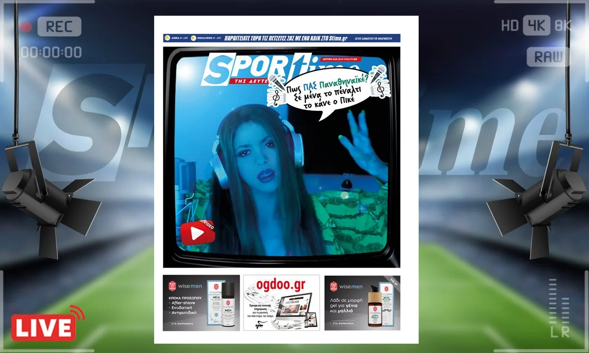 e-Sportime (16/1) της Δευτέρας είναι αφιερωμένο στη Σακίρα, τον Πικέ και τον... Παναθηναϊκό!