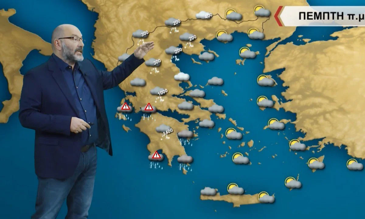 Καιρός: Ο Αρναούτογλου προειδοποιεί για έντονα φαινόμενα την Πέμπτη - Πέφτει και η θερμοκρασία