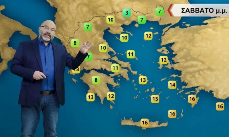 Καιρός: Ο Αρναούτογλου δείχνει ότι συνεχίζεται η αστάθεια - Που θα βρέξει και που θα έχει ήλιο