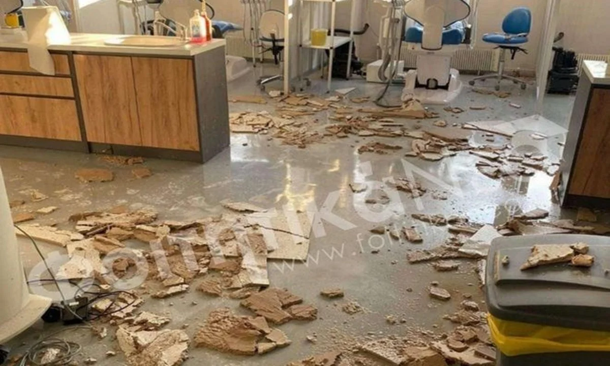 Ρημάζουν στην εγκατάλειψη και τη κακή συντήρηση τα πανεπιστήμια - Τριτοκοσμικές εικόνες στο Αριστοτέλειο Πανεπιστήμιο όπου κατέρρευσε ψευδοροφή.