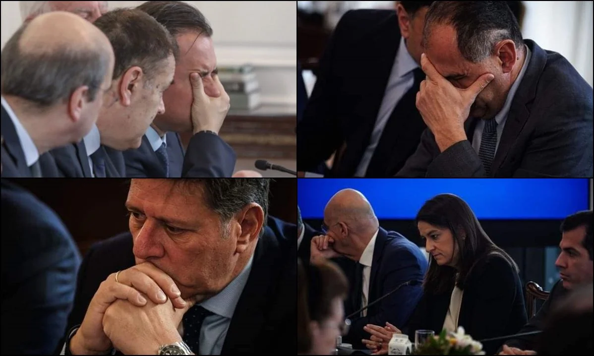 Οι επικοινωνιολόγοι επέβαλαν «πένθος» στο υπουργικό συμβούλιο - Όλοι έδειχναν σκυθρωποί και θλιμμένοι, ενώ δεν παύουν να προκαλούν τον λαό.
