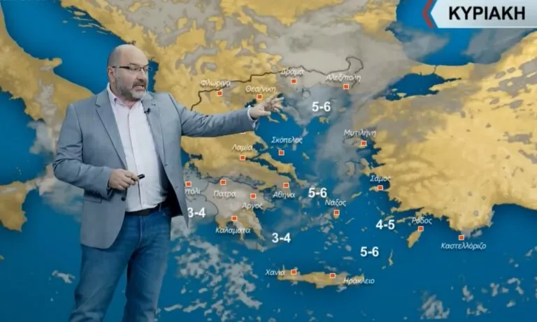 Καιρός με βροχές και καταιγίδες την Κυριακή (12/3) σύμφωνα με Σάκη Αρναούτογλου και ΕΜΥ vid)