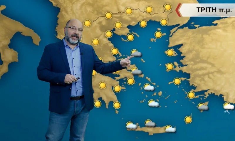 Καιρός: Ο Αρναούτογλου δείχνει ηλιοφάνεια και μικρή άνοδο θερμοκρασίας την Τρίτη (14/3)
