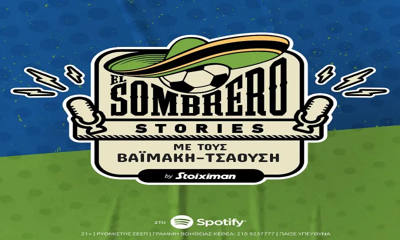 Τα νέα επεισόδια El Sombrero Stories διαθέσιμα στο προφίλ της Stoiximan στο Spotify...