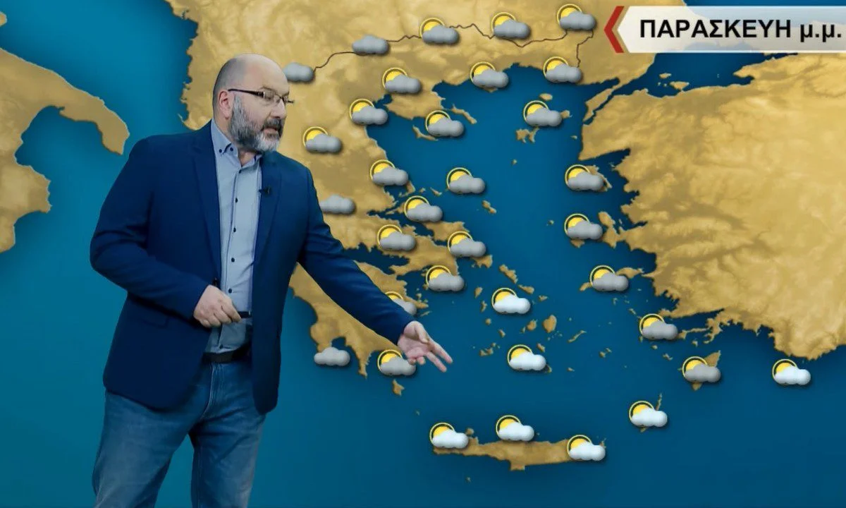 Καιρός: Η πρόγνωση από την ΕΜΥ και τον Σάκη Αρναούτογλου Παρασκευή 31 Μαρτίου 2023. Σχεδόν αίθριος καιρός, με αραιές νεφώσεις κατά διαστήματα